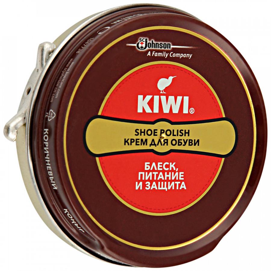 Крем для обуви  Kiwi коричневый  50 мл