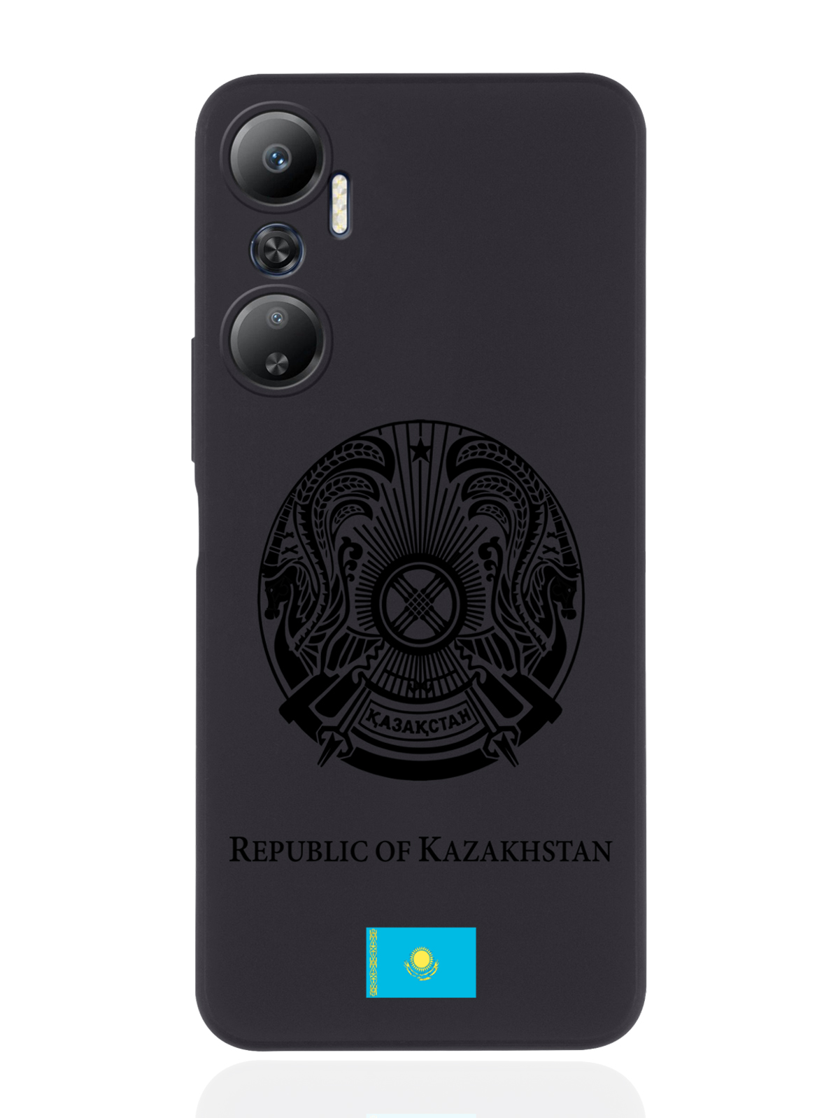 

Чехол SignumCase для Infinix Hot 20 Черный лаковый Герб Казахстана черный
