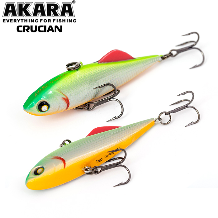 

Воблер Akara раттлин Crucian 60 CR60-A122, Серебристый, Crucian 60