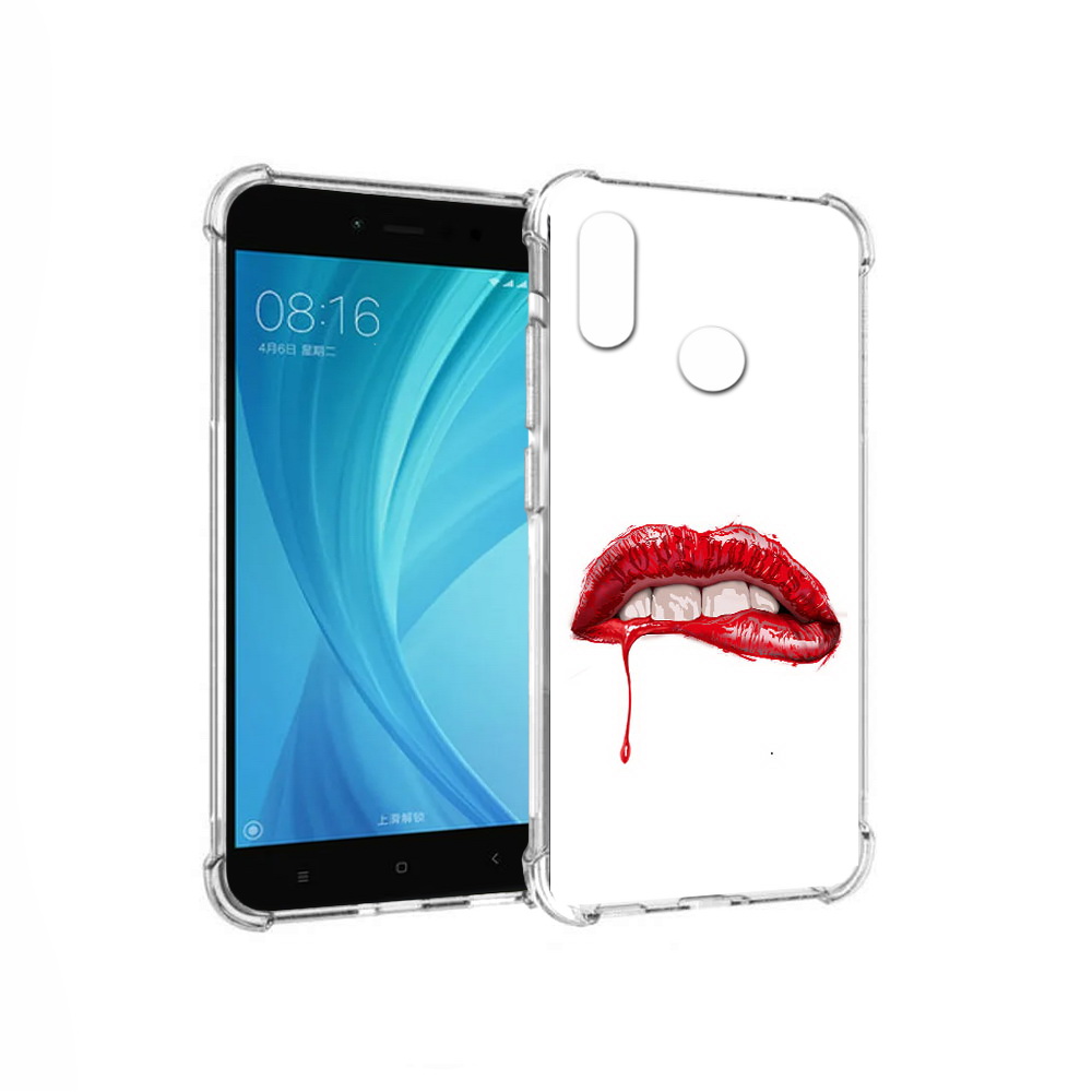 

Чехол MyPads Tocco для Xiaomi Redmi Note 5 яркие красные губы (PT113434.311.706), Прозрачный, Tocco