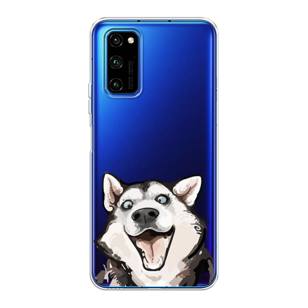 Чехол Awog на Huawei Honor V30 Pro Радостный хаски