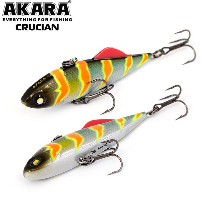 

Воблер Akara раттлин Crucian 60 CR60-A106, Серебристый, Crucian 60