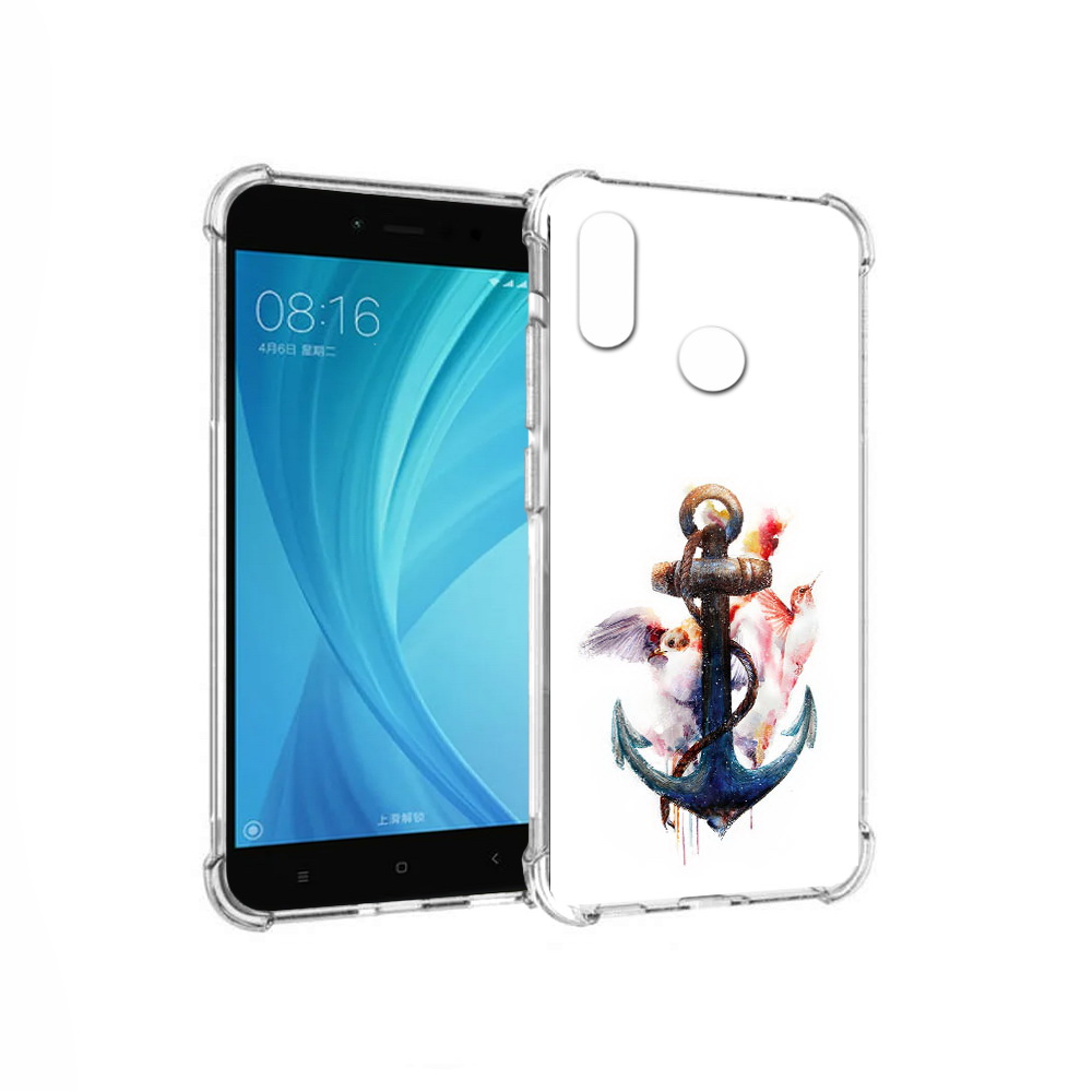 

Чехол MyPads Tocco для Xiaomi Redmi Note 5 якорь с птицами (PT113434.311.703), Прозрачный, Tocco
