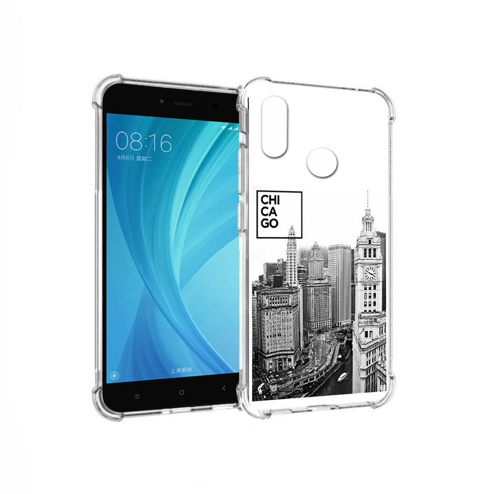 

Чехол MyPads Tocco для Xiaomi Redmi Note 5 черно белый чикаго (PT113434.311.689), Прозрачный, Tocco