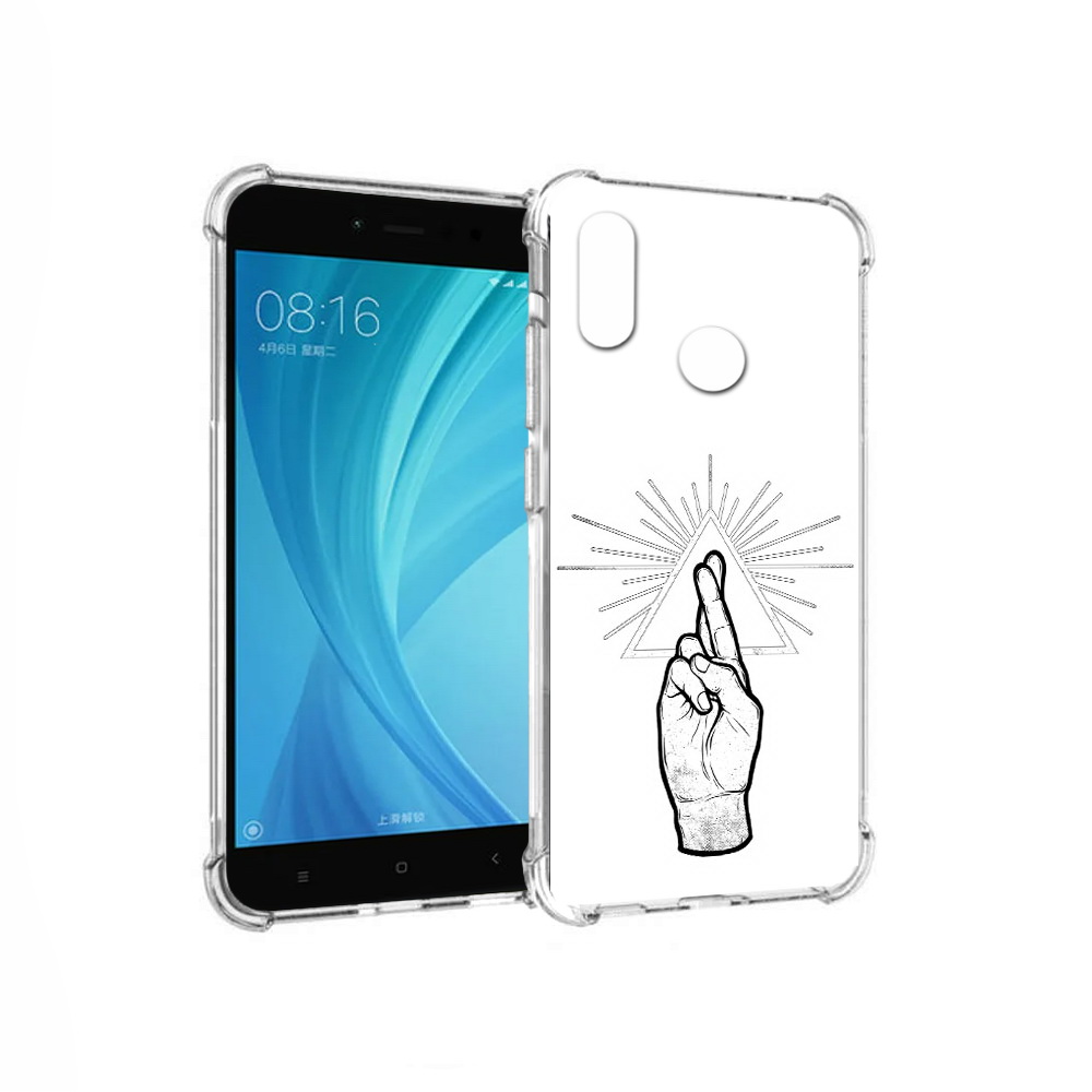 

Чехол MyPads Tocco для Xiaomi Redmi Note 5 черно белая рука (PT113434.311.681), Прозрачный, Tocco