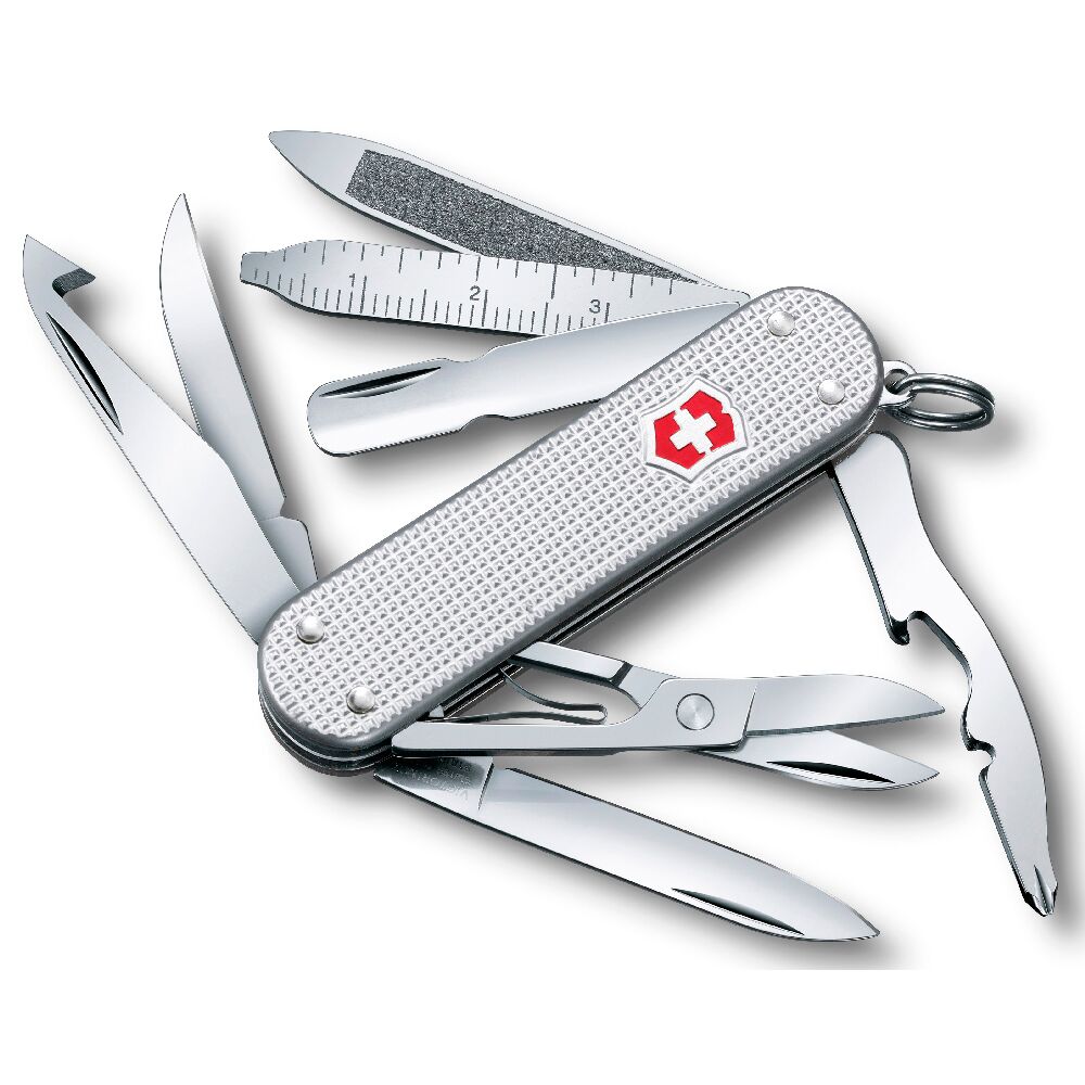 

Нож перочинный Victorinox MiniChamp Alox (0.6381.26) 58мм 14функций, Серебристый