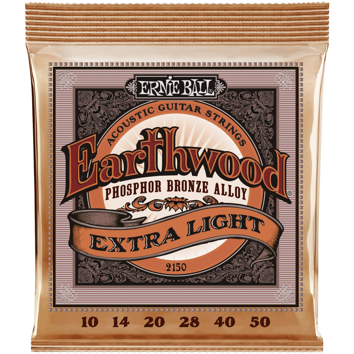 

Струны для акустической гитары ERNIE BALL 2150 Earthwood Phosphor Bronze Extra Light 10-50