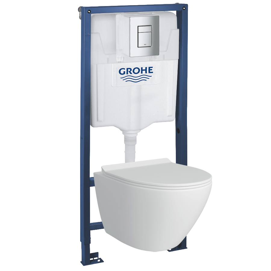 Комплект инсталляция и унитаз подвесной GROHE Rapid SL GH 39183001