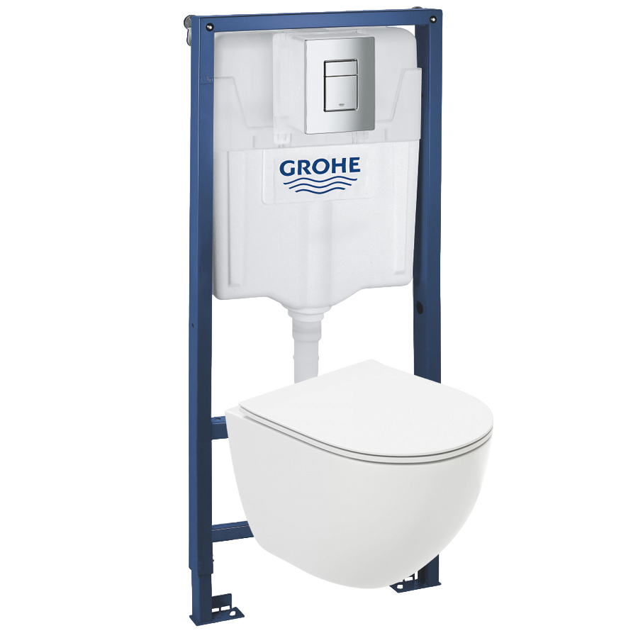 

Комплект инсталляция и унитаз подвесной GROHE Rapid SL GH 39182001, Rapid SL GH