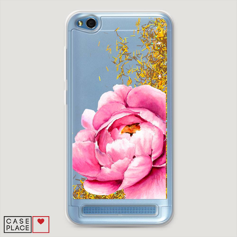 

Жидкий чехол с блестками "Прекрасный пион" на Xiaomi Redmi 5A, 32890-1