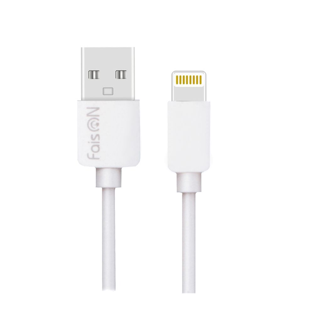 фото Кабель lightning - usb faison 2 м белый