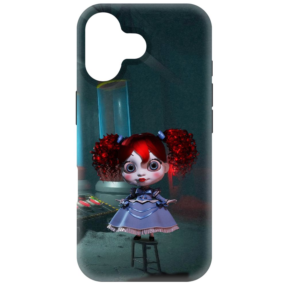 

Чехол-накладка Krutoff Soft Case Хаги Ваги - Кукла Поппи для iPhone 16 черный