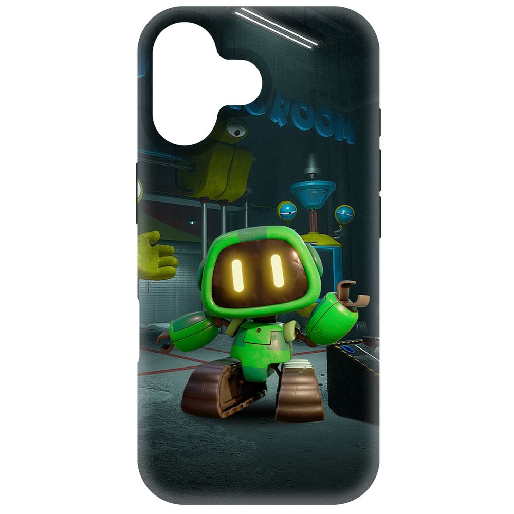 

Чехол-накладка Krutoff Soft Case Хаги Ваги - Буги-бот для iPhone 16 черный