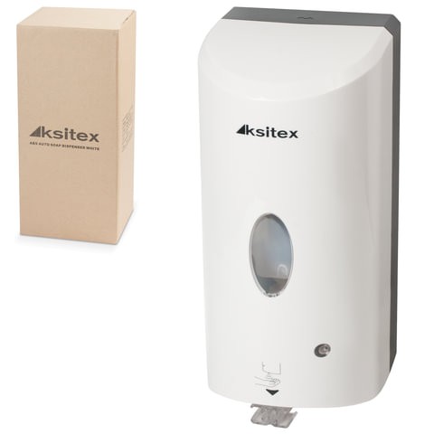 Дозатор для жидкого мыла сенсорный KSITEX, наливной, белый, 1,2 л, ASD-7960W