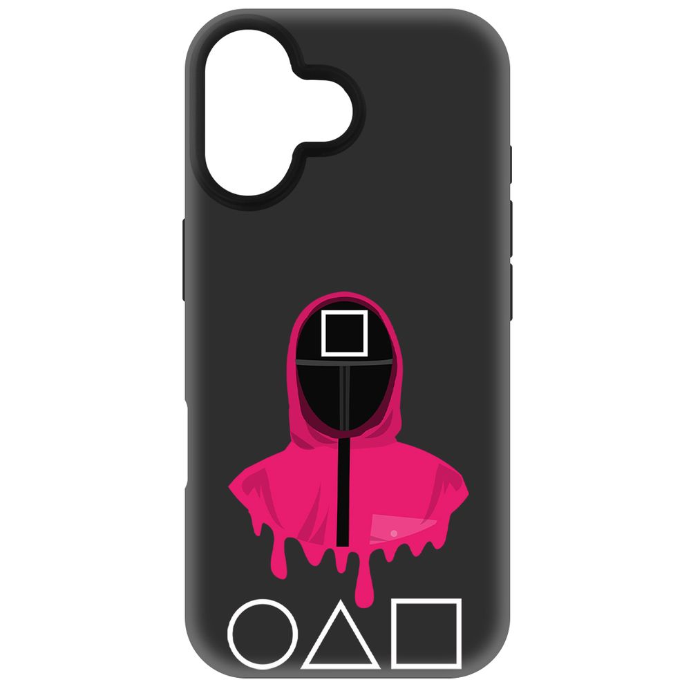 

Чехол-накладка Krutoff Soft Case Игра в кальмара-Начальник для iPhone 16 черный