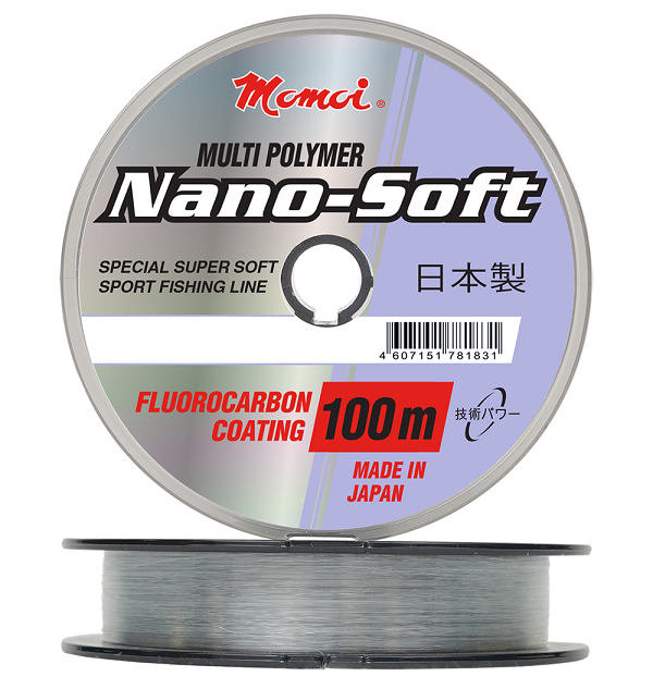 Леска MOMOI рыболовная Hameleon Nano-Soft 0,12 мм тест 1,7 кг длина 100 м