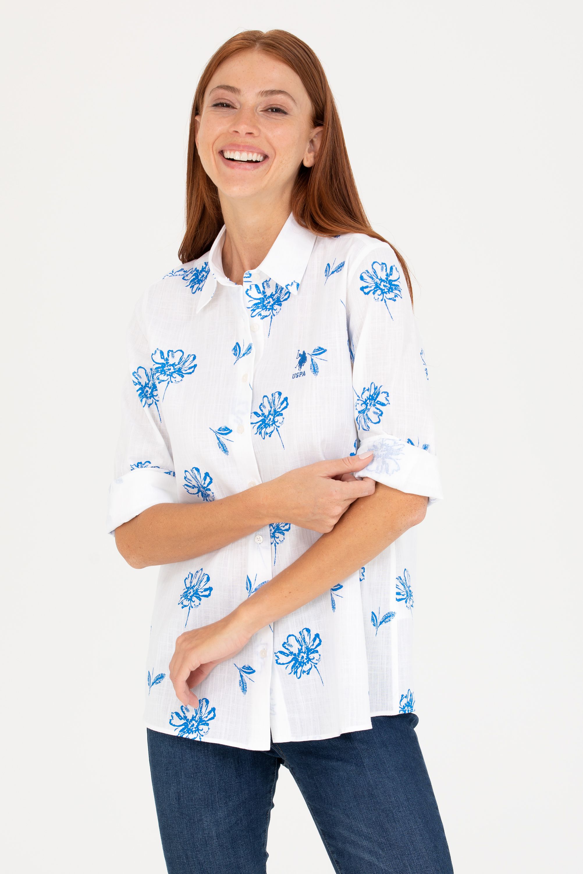 

Рубашка женская US Polo Assn G082GL0040NOVISA белая 36, Белый, G082GL0040NOVISA