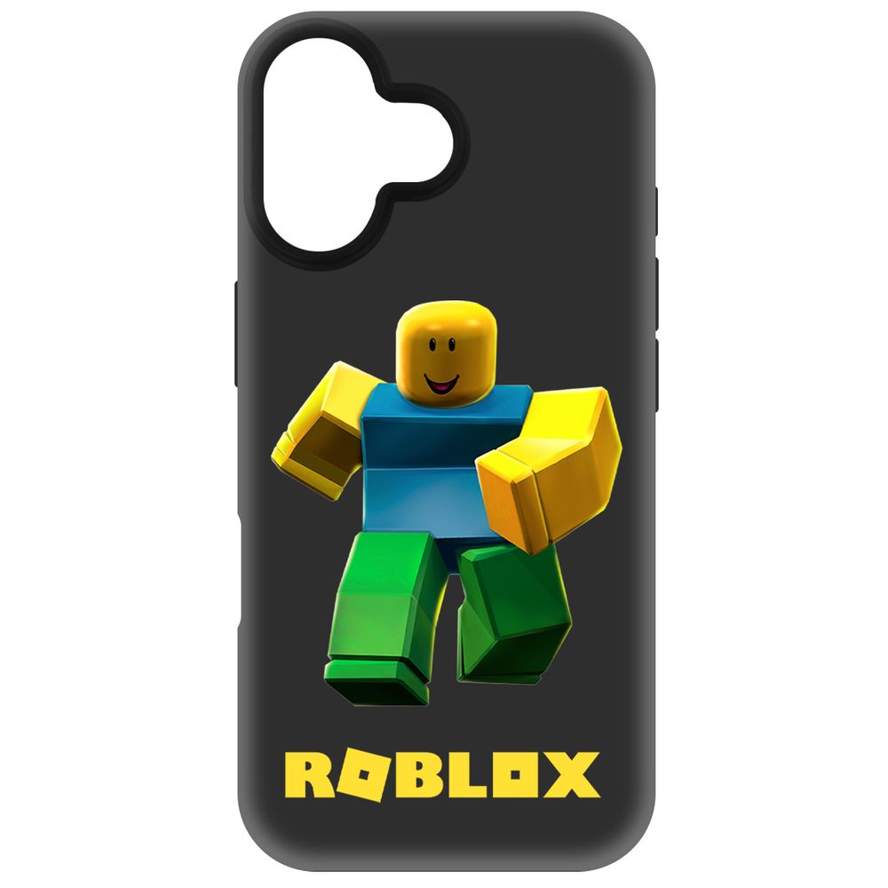 

Чехол-накладка Krutoff Soft Case Roblox-Классический Нуб для iPhone 16 черный