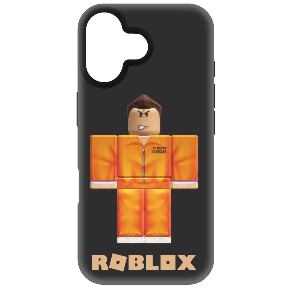 

Чехол-накладка Krutoff Soft Case Roblox-Заключенный для iPhone 16 черный