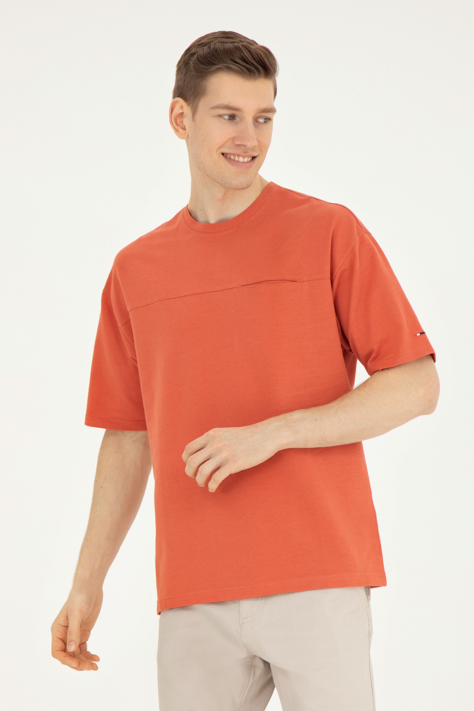 

Футболка мужская U.S. POLO Assn. G081SZ0110HUTAN оранжевая XS, Оранжевый, G081SZ0110HUTAN