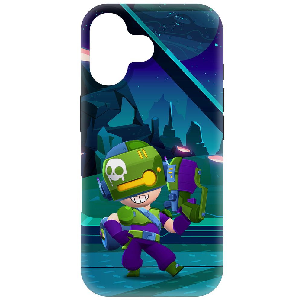 

Чехол-накладка Krutoff Soft Case Brawl Stars - Контрабандистка Пенни для iPhone 16 черный