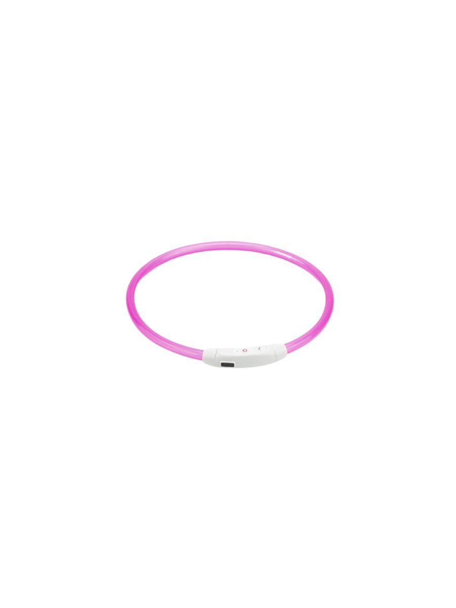 

Ошейник для собак Postmart светящийся, неоновый розовый, размер универсальный, Ошейник неоновый светящийся для собак и кошек