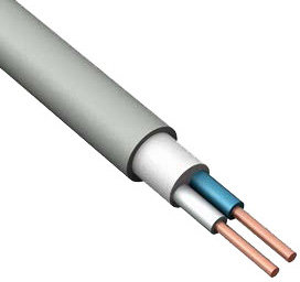 DORI провод силовой NYM 2х2,5 кв.мм 1м ГОСТ 100041400439 белый