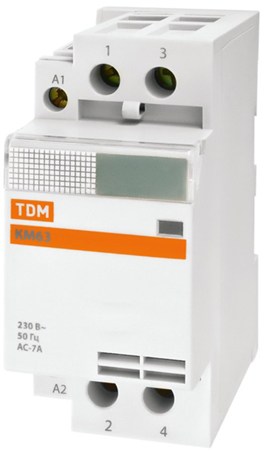 

TDM Electric КМ63 контактор модульный 2 полюса 63А 2НО