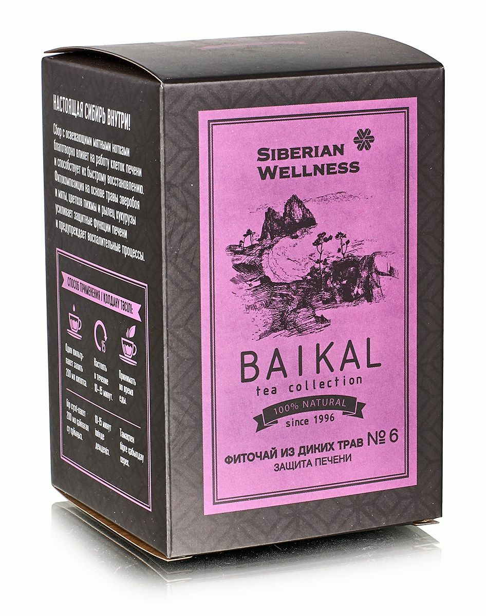 

Фиточай "Байкал" из диких трав №6 (Печень) №30*1,5гр.
