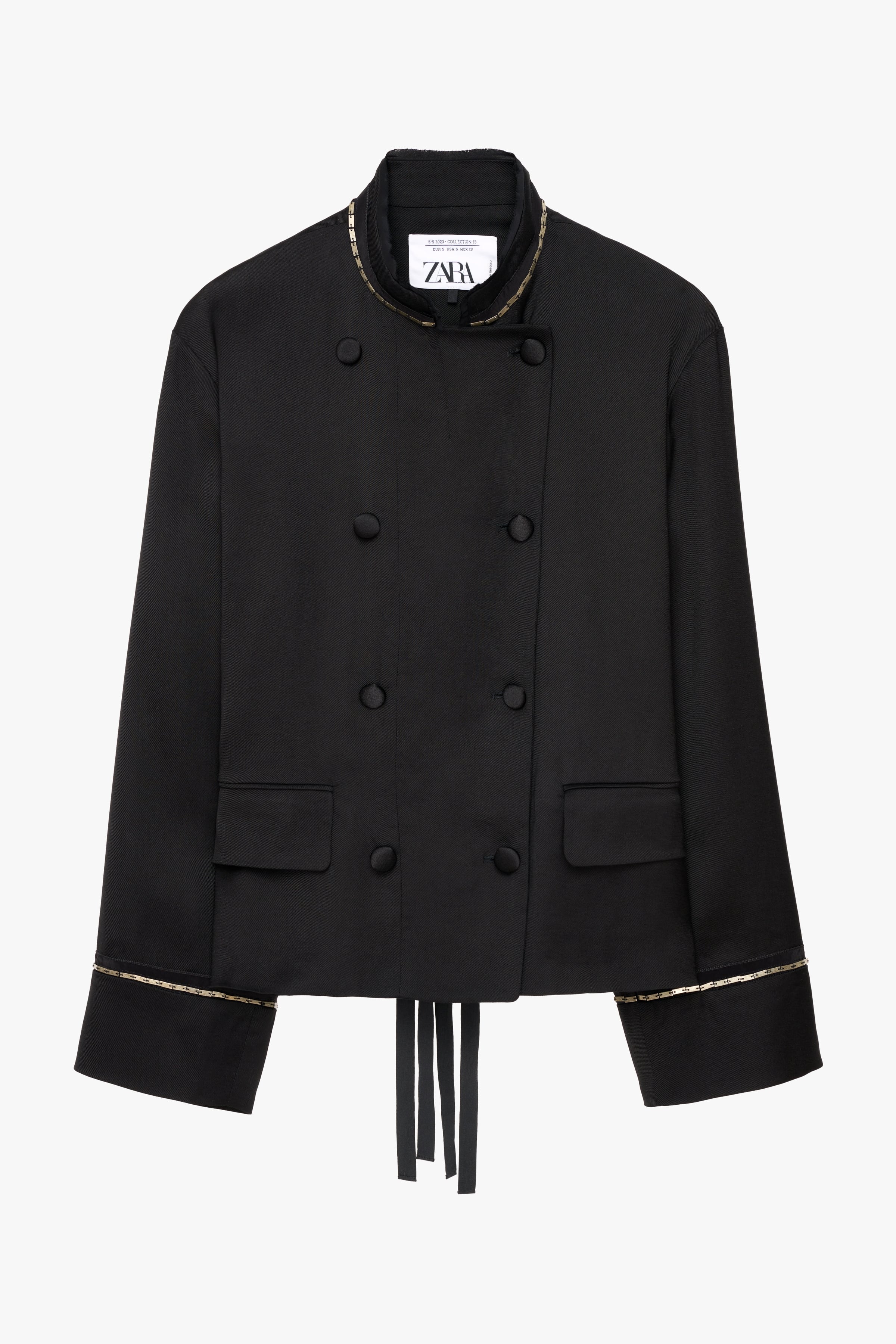 

Жакет женский ZARA 02429044 черный XL (доставка из-за рубежа), 02429044