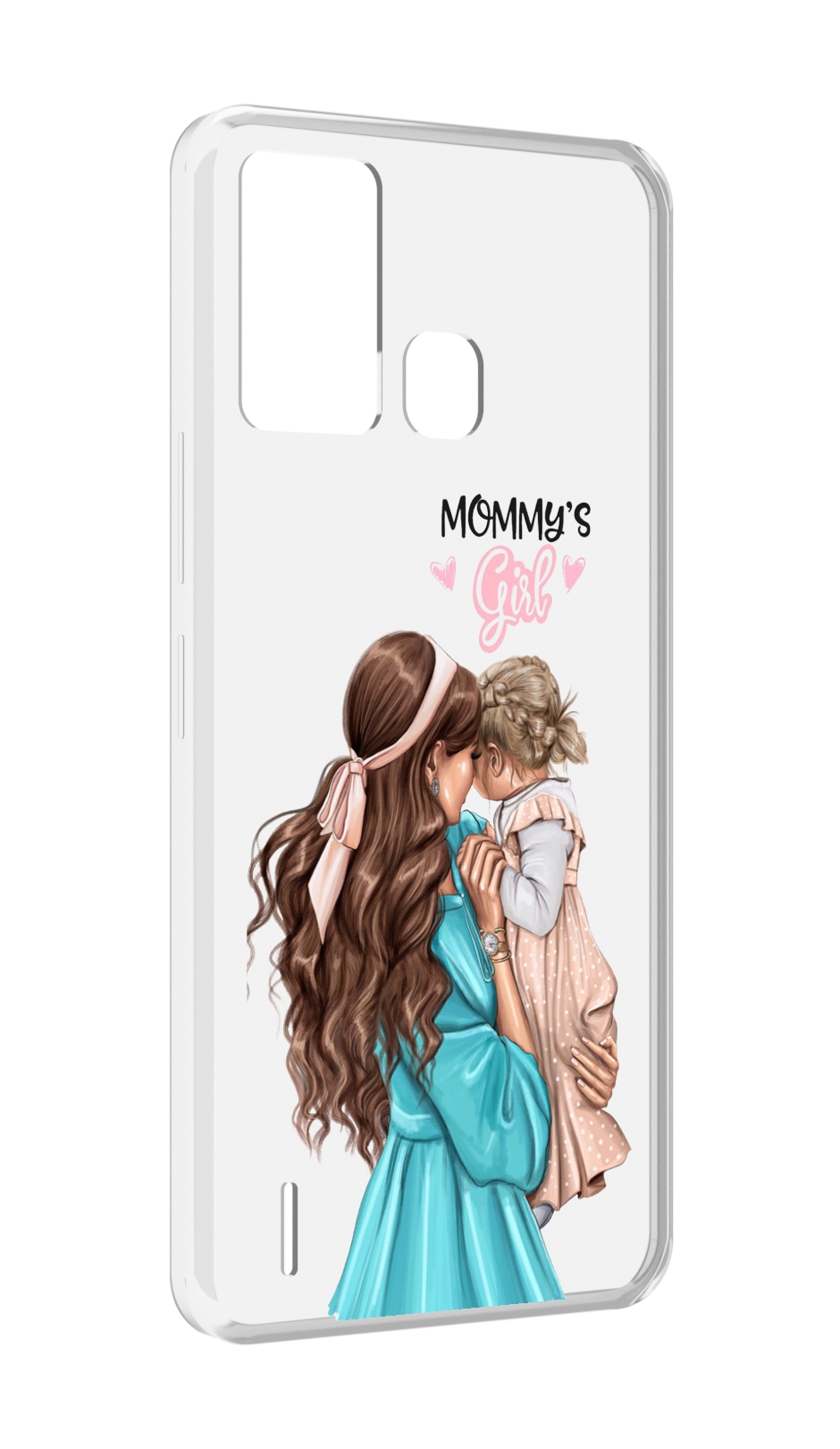 

Чехол MyPads Мама-девочки женский для ITEL S16 / ITEL Vision 1 Pro, Прозрачный, Tocco
