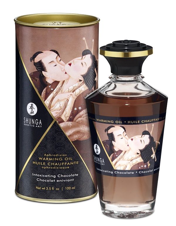 Масло интимное массажное Shunga Aphrodisiac Warming Oil Пьянящий шоколад 100 мл 100043154022