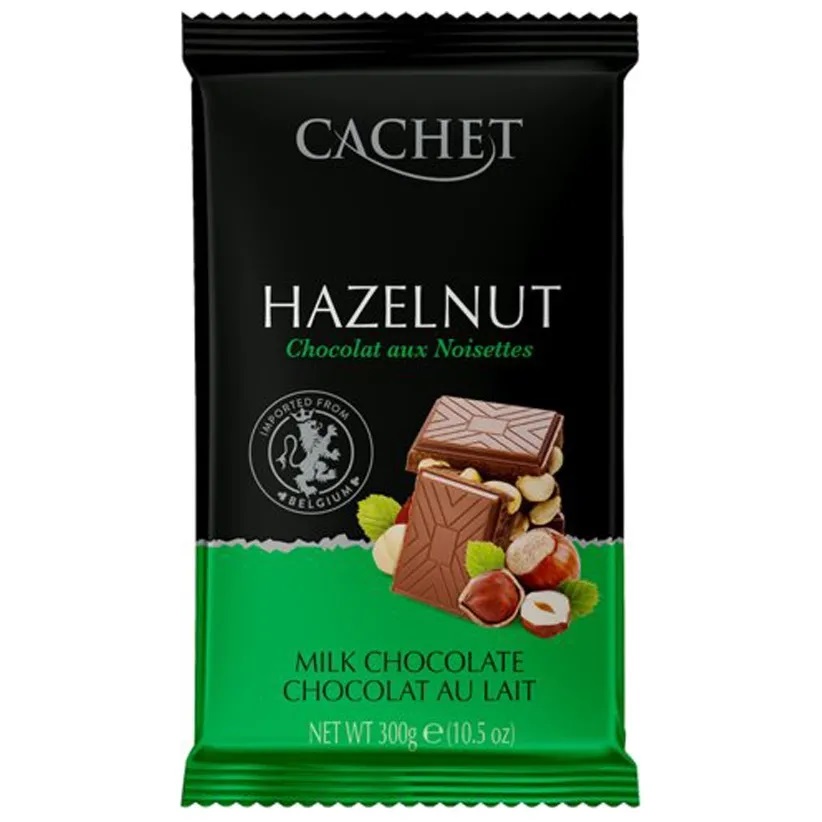 

Молочный шоколад CACHET с лесным орехом, Бельгия, 300 г
