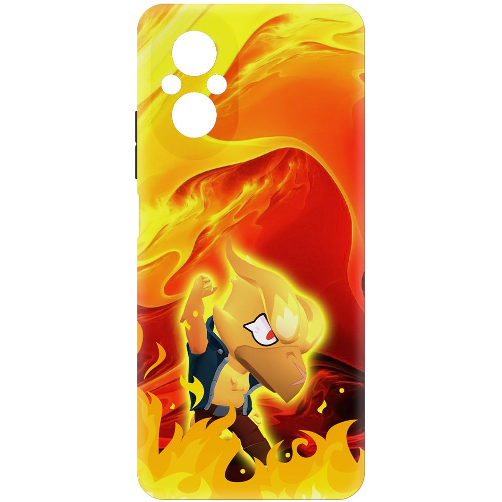 

Чехол-накладка Krutoff Soft Case Brawl Stars - Ворон-Феникс для Realme C67 черный
