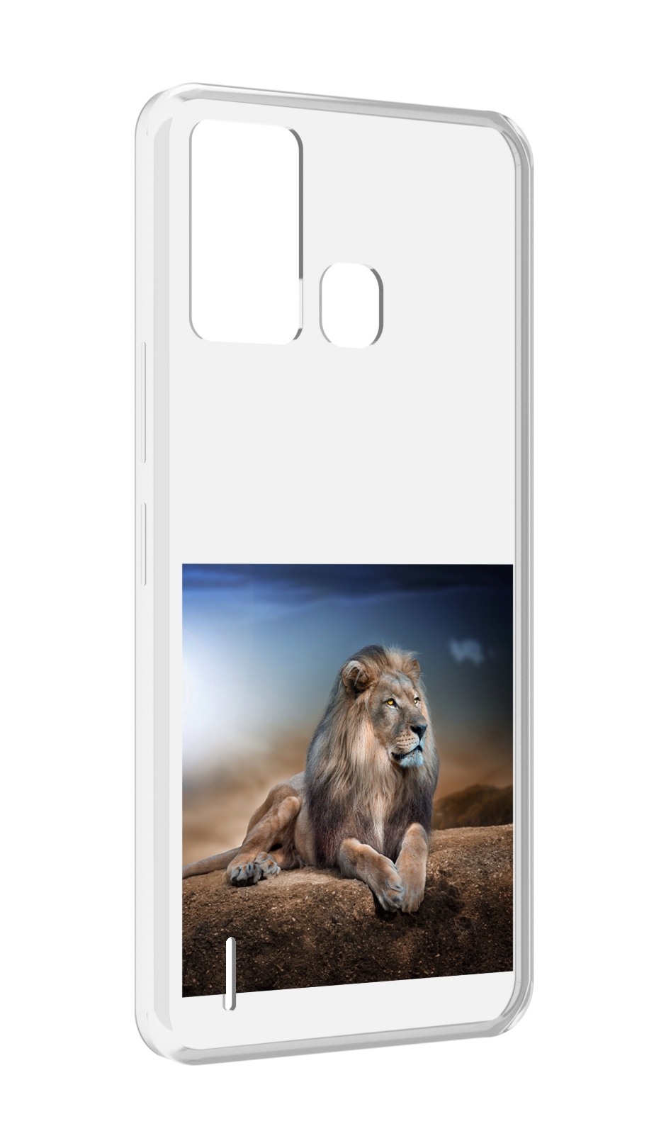 

Чехол MyPads Лев-наблюдает для ITEL S16 / ITEL Vision 1 Pro, Прозрачный, Tocco