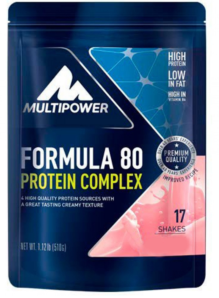 фото Протеин multipower, formula 80 protein complex, 510г (страчителла)