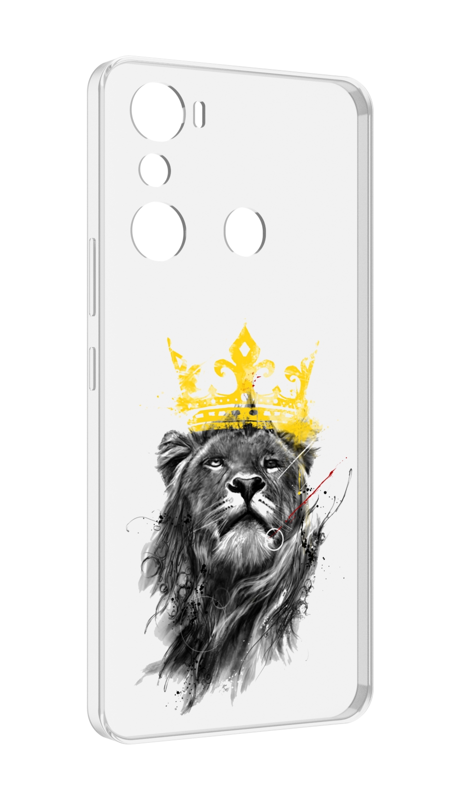 

Чехол MyPads король-лев для Infinix Hot 20i, Прозрачный, Tocco