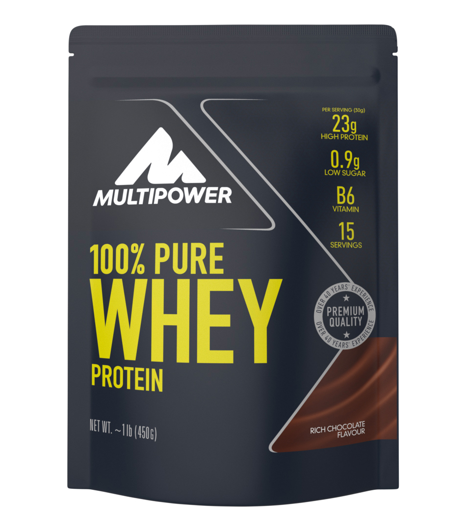 фото Протеин multipower, 100% pure whey protein, 450г (шоколад)