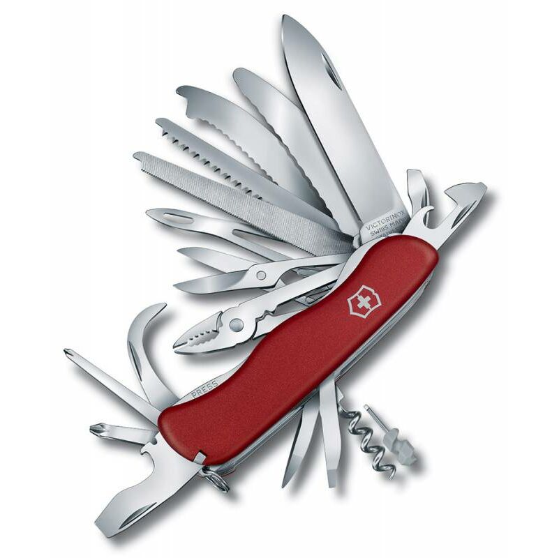 

Нож перочинный Victorinox WORK CHAMP XL (0.8564.XL) 111мм 31функций, Красный