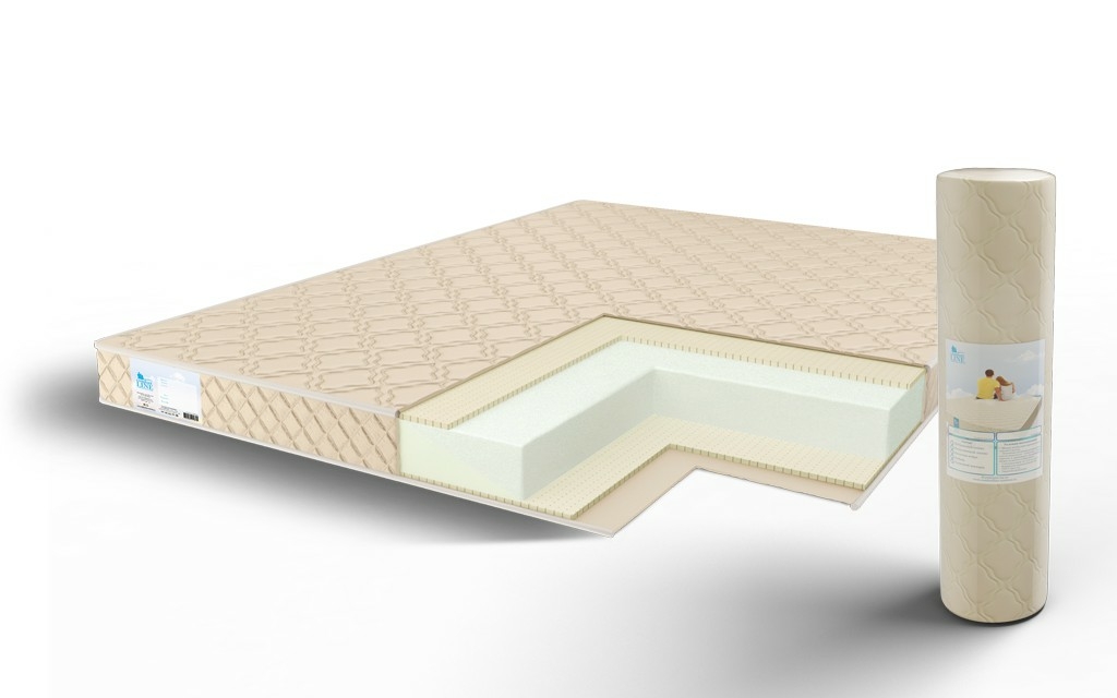 

Матрас Comfort Line Double Latex Eco Roll 100х200, Бежевый;белый;серый;серебристый, Double Latex Eco Roll