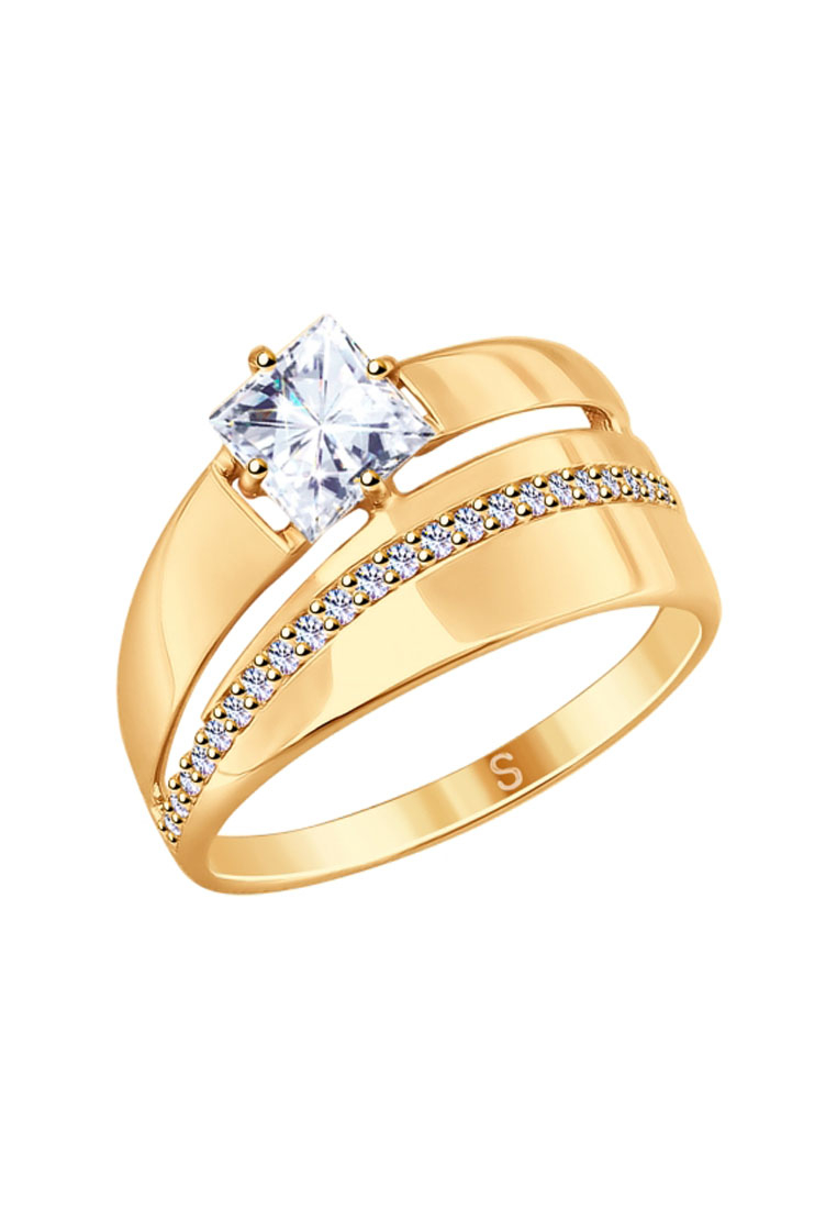 

Кольцо из серебра с фианитом р. 15 SOKOLOV 93010782, 93010782_k