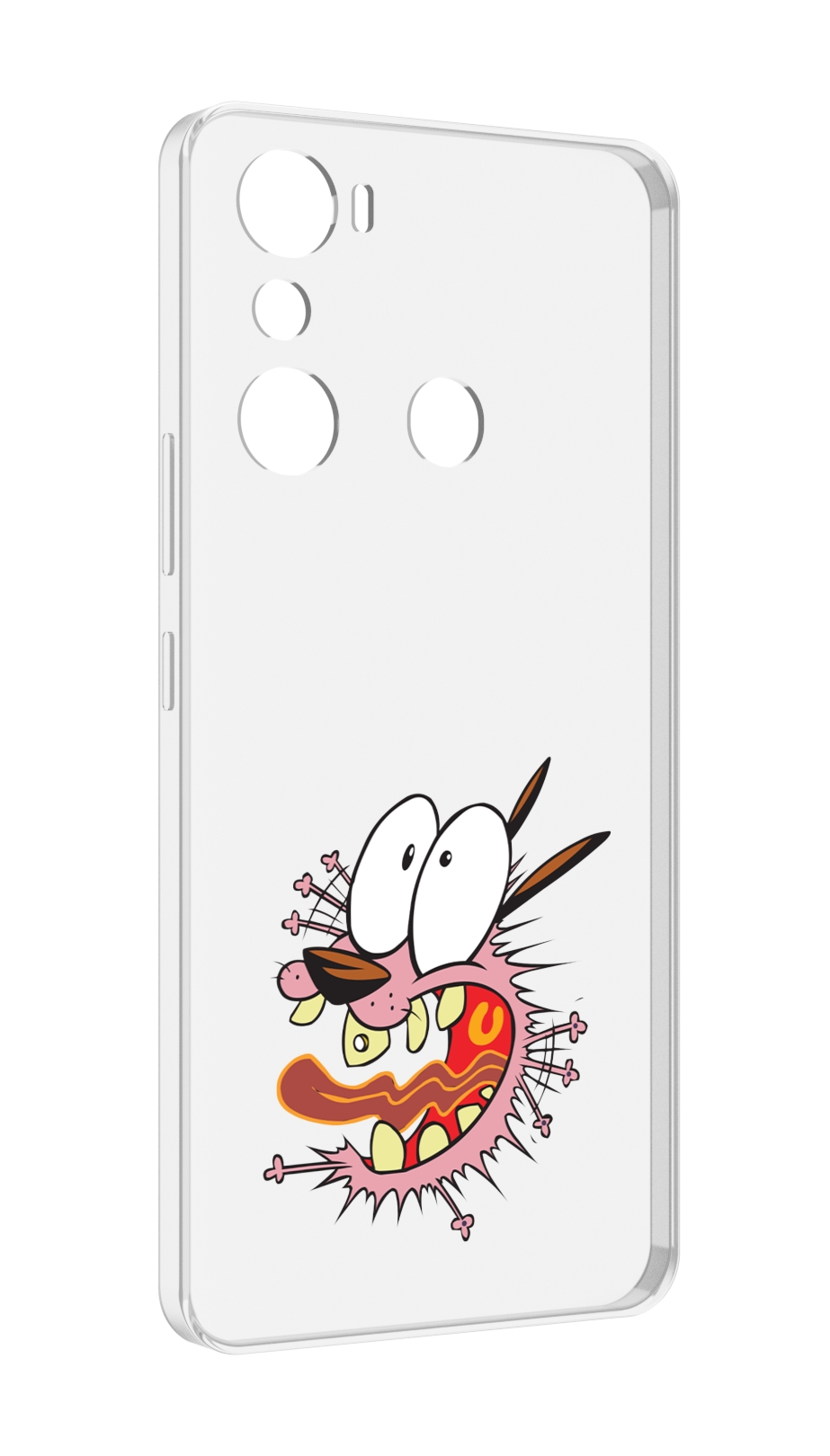 

Чехол MyPads испуганный бобик для Infinix Hot 20i, Прозрачный, Tocco
