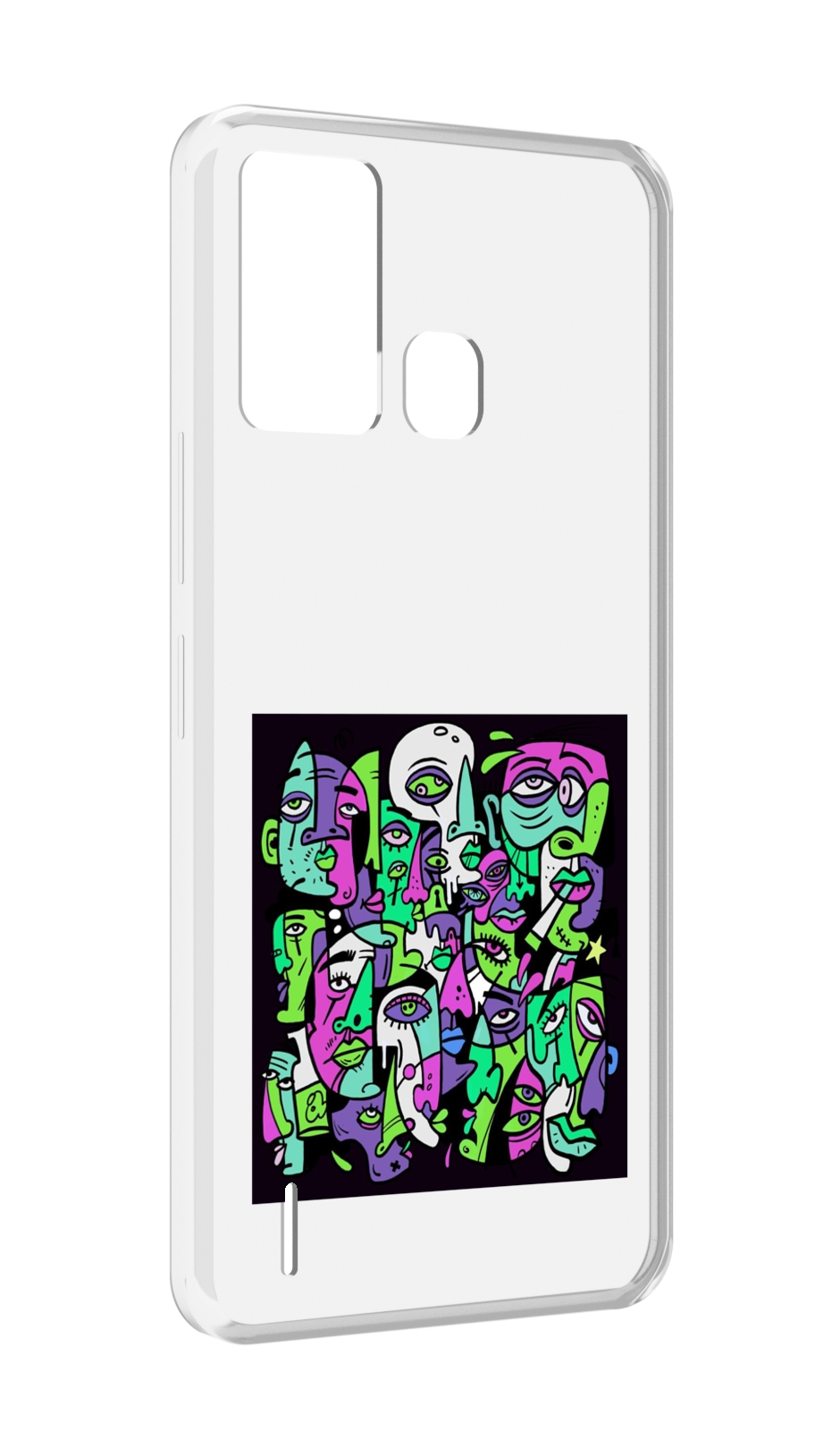

Чехол MyPads Кривой эфир ATL для ITEL S16 / ITEL Vision 1 Pro, Прозрачный, Tocco