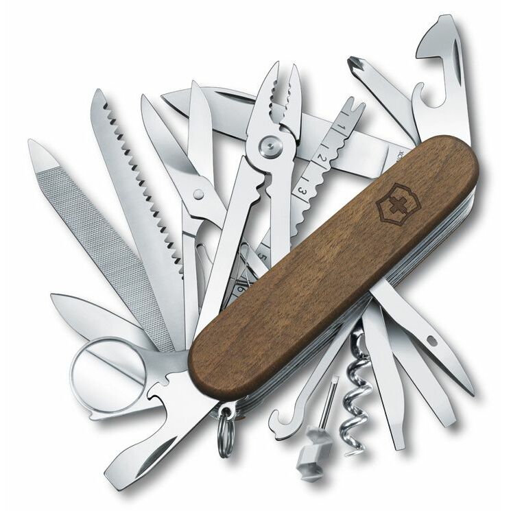 

Нож перочинный Victorinox SwissChamp Wood (1.6791.63) 91мм, Коричневый