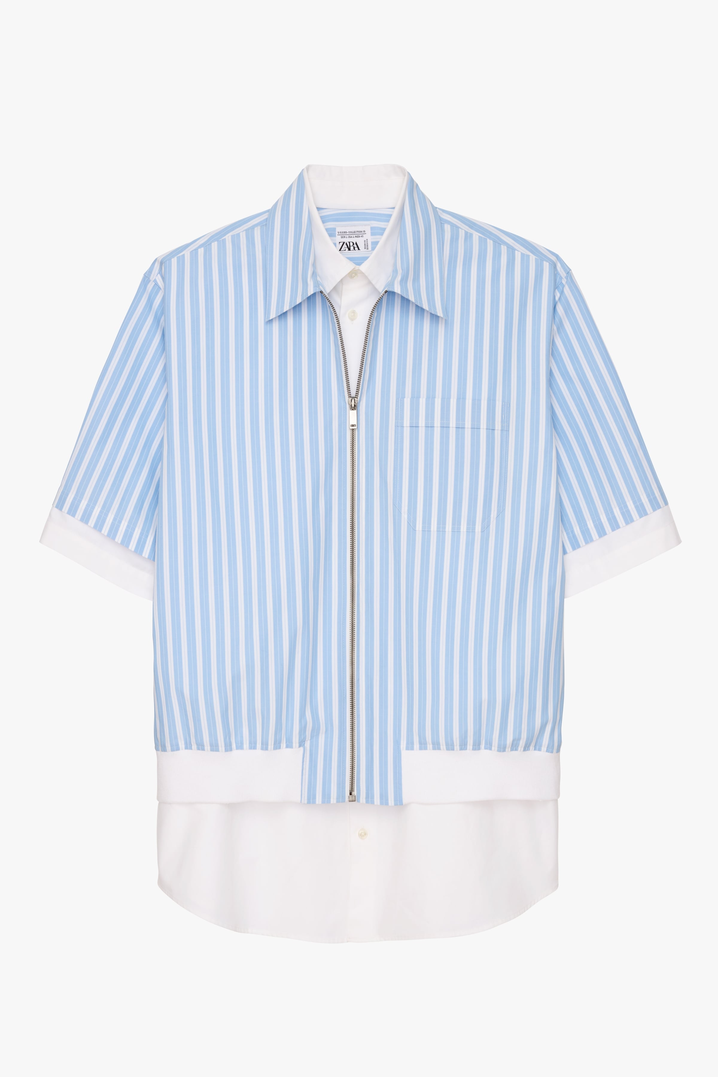 

Рубашка мужская ZARA 04311032 белая L (доставка из-за рубежа), Белый, 04311032