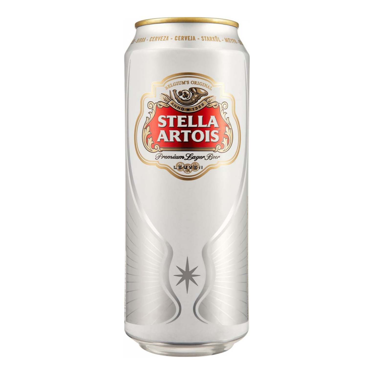 

Пиво Stella Artois светлое пастеризованное 4,8% 0,45 л