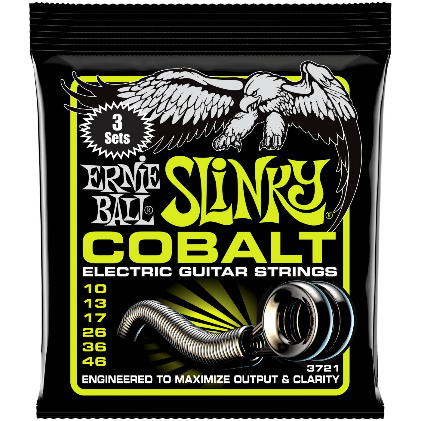 

Струны для электрогитары ERNIE BALL 3721 Cobalt Slinky Regular 10-46