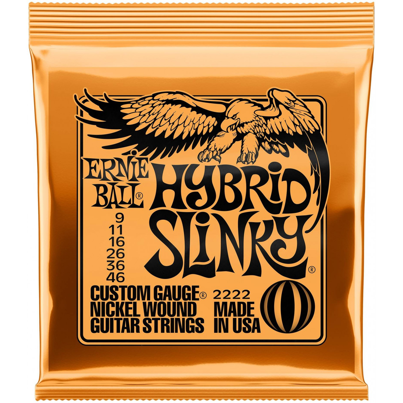 

Струны для электрогитары ERNIE BALL 2222 Nickel Wound Slinky Hybrid 9-46