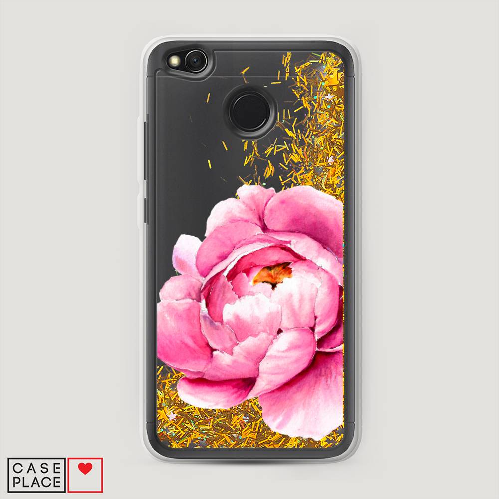 

Жидкий чехол с блестками "Прекрасный пион" на Xiaomi Redmi 4X, 31490-1