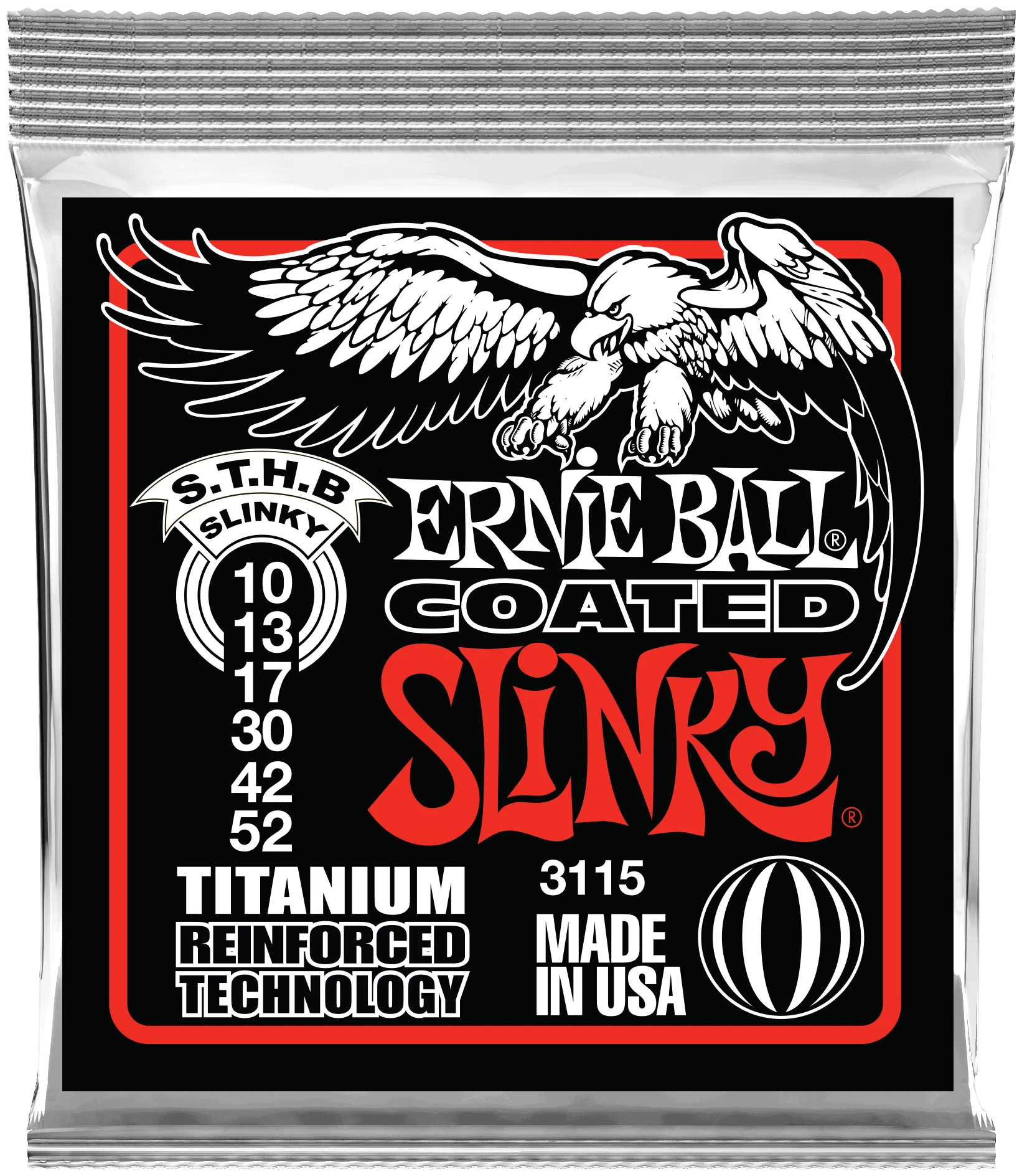 

Струны для электрогитары ERNIE BALL 3115 RPS Coated Titanium Slinky Skinny Top Heavy Botto